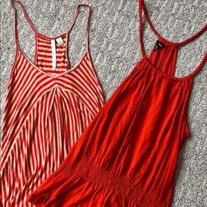 Orange Racerback Tank Top Bundle XS/S